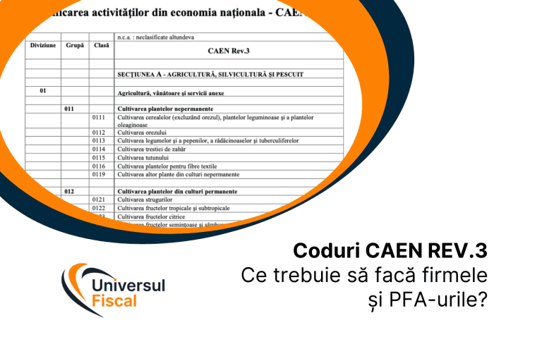 Coduri CAEN REV.3. Ce trebuie să facă firmele la început de an?