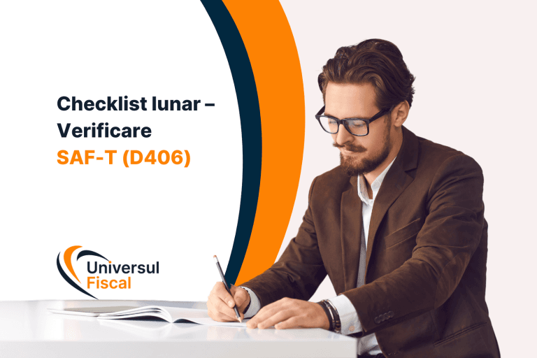 Checklist lunar – Verificare SAF-T (D406)
